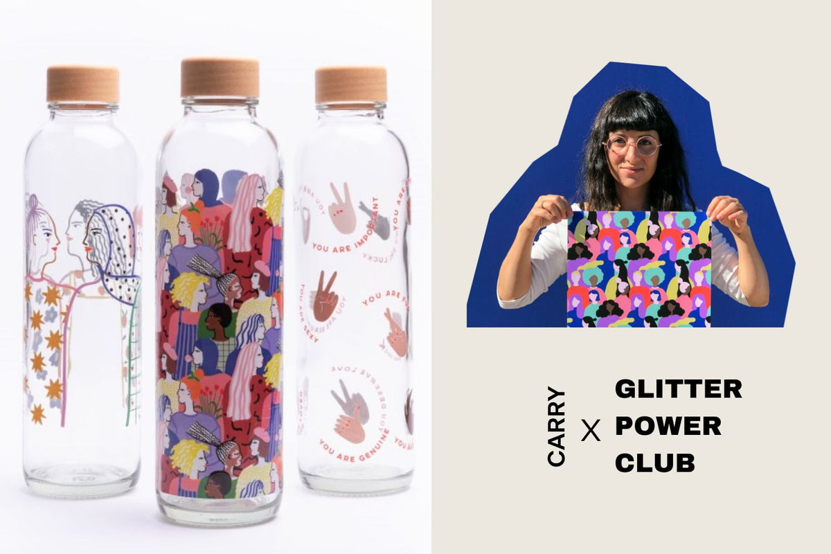 Carrybottles_Trinkflaschen_Kooperation_GlitterPowerClub