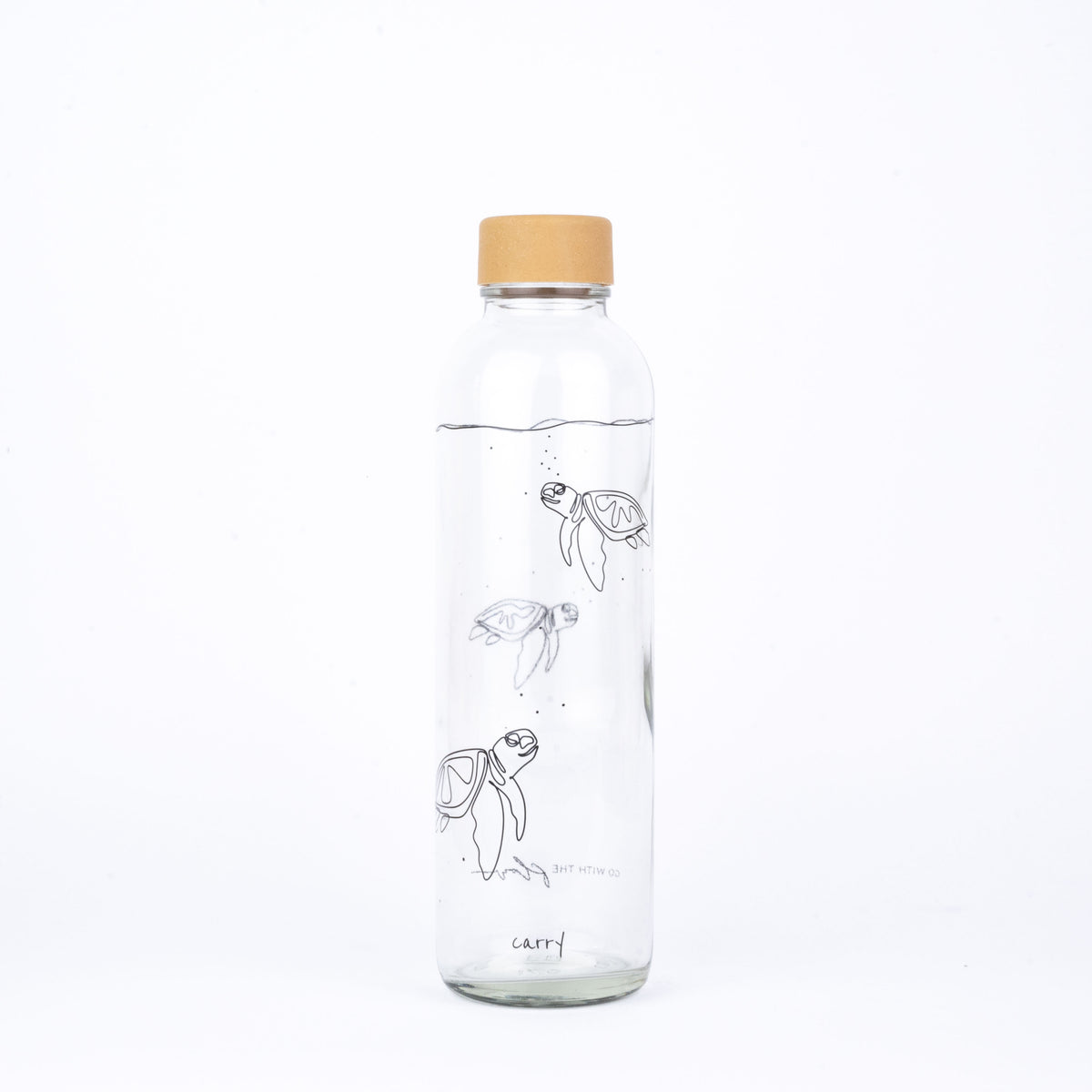 GO WITH THE FLOW 0,7 l Glasflasche