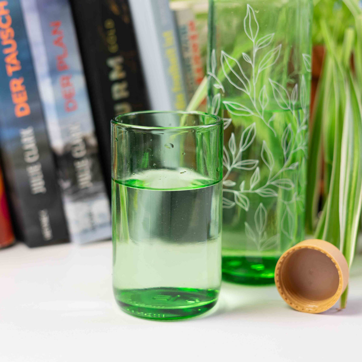 GREEN CARRY GLASS 300 ml Trinkglas 4er Set - RECYCLING