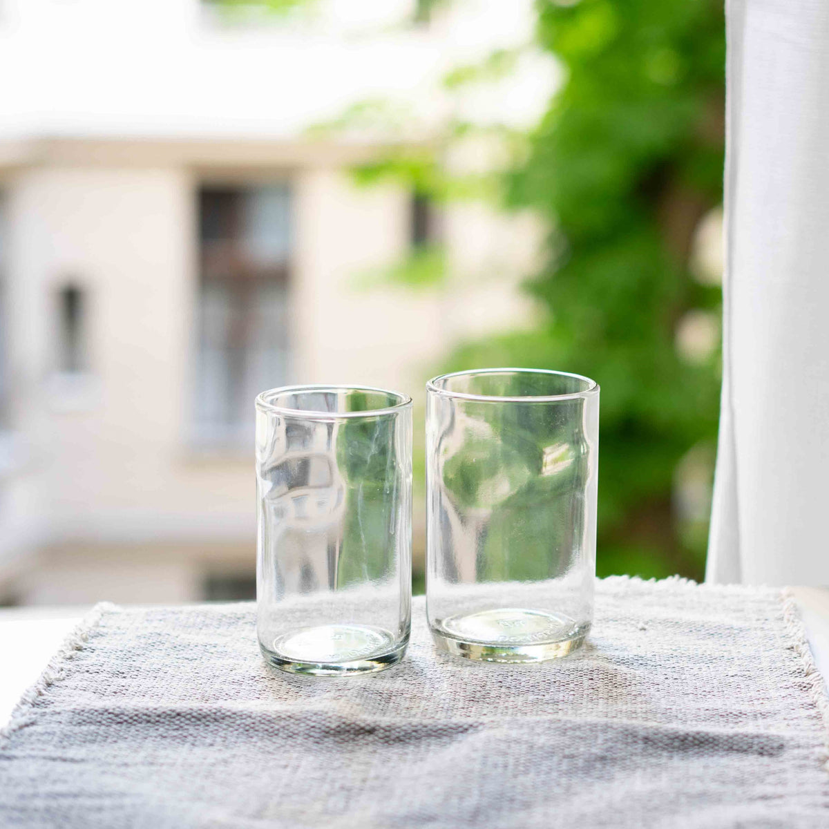 CARRY GLASS 400 ml Trinkglas 2er Set - UPCYCLING