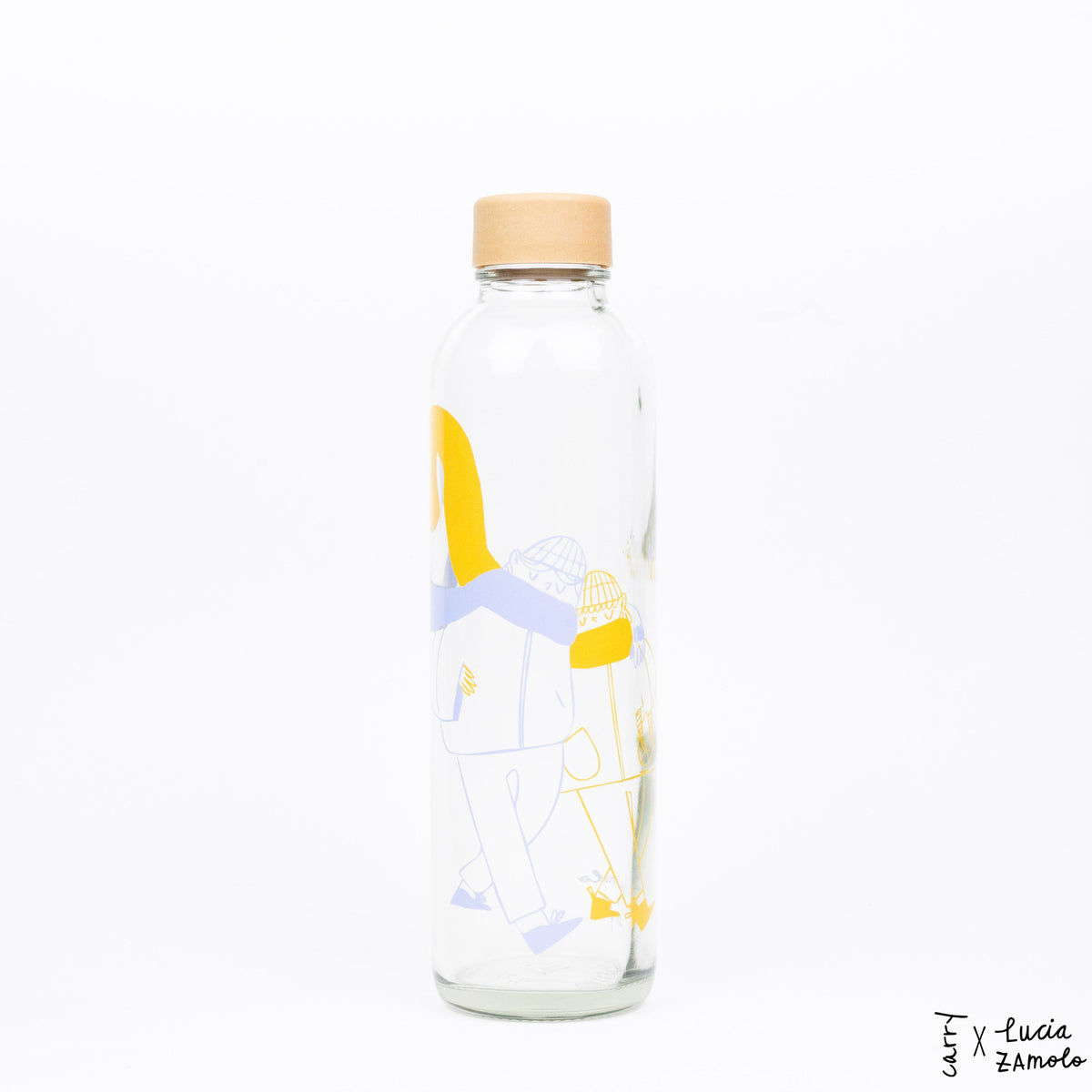 MORE AMORE BLUE 0,7 l Glasflasche