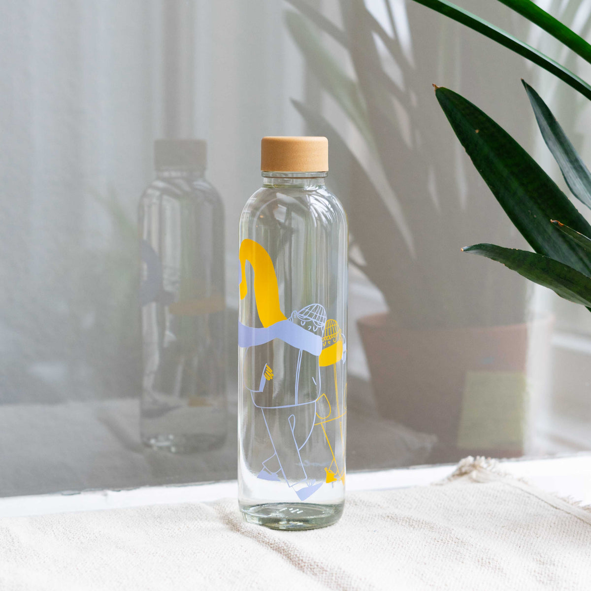 MORE AMORE BLUE 0,7 l Glasflasche