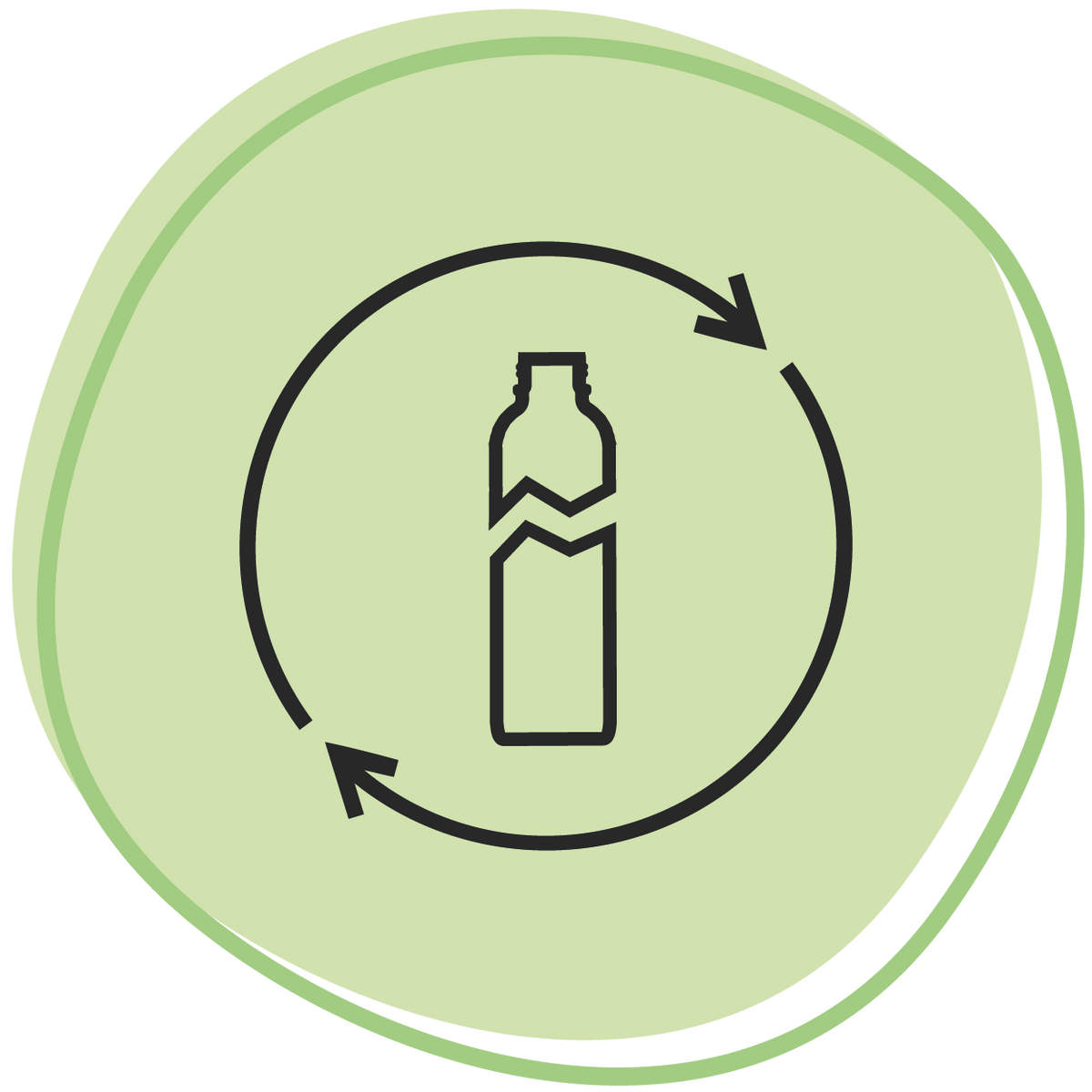 CARRY Trinkflaschen sind aus recyceltem Altglas