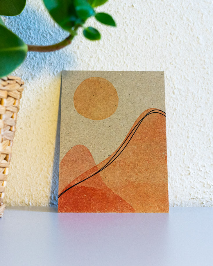 Boho Mountains A6 Postkarte