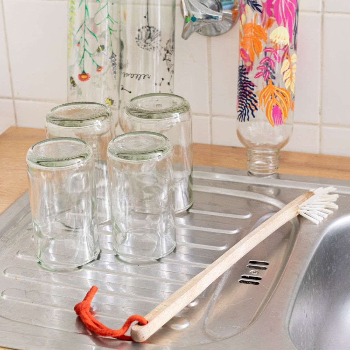 CARRY GLASS 400 ml drinking glass set of 2 - UPCYCLING