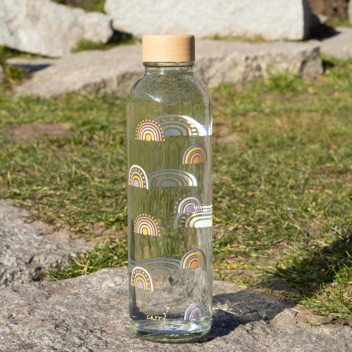 BOHO RAINBOW 0,7 l Glasflasche