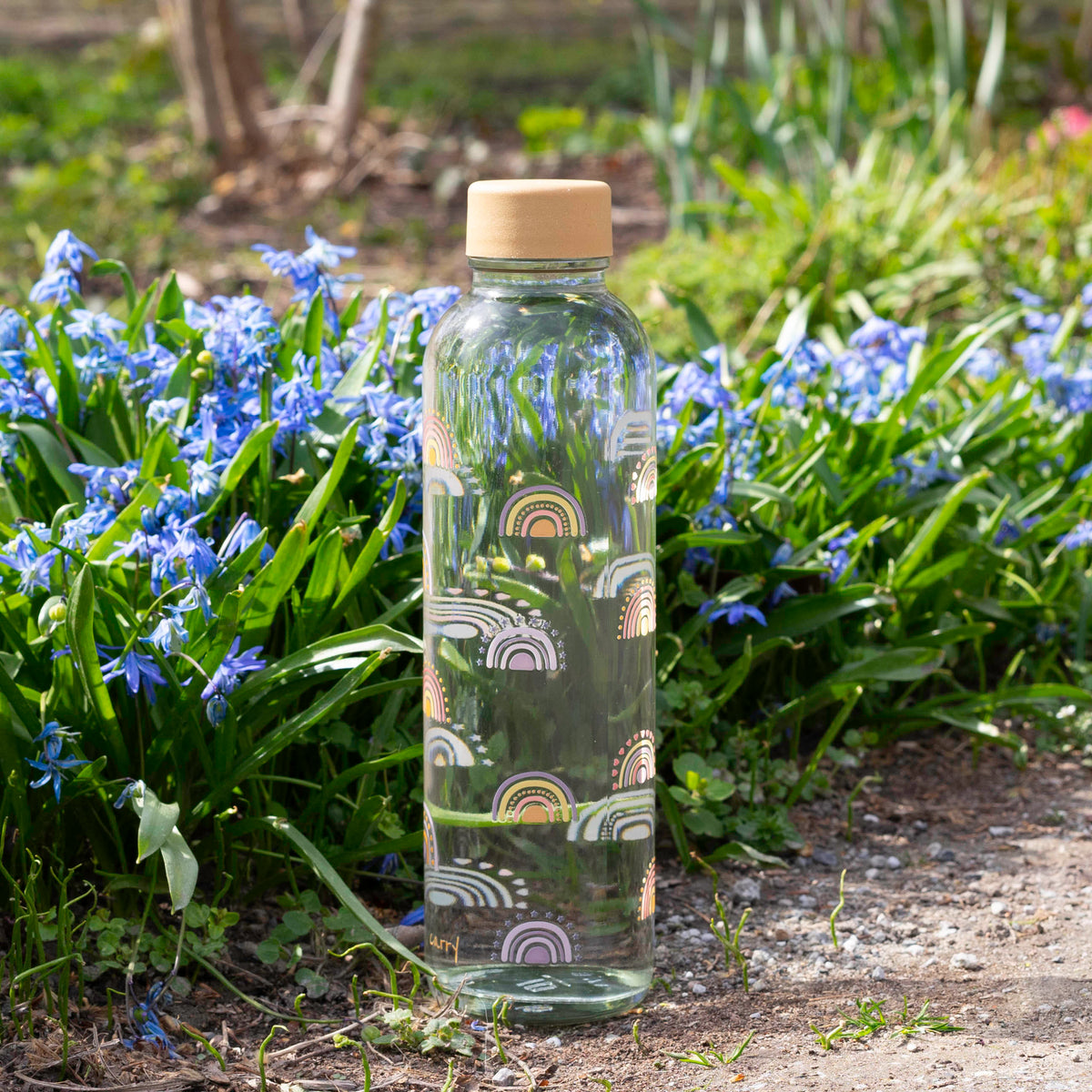 BOHO RAINBOW 0,7 l Glasflasche